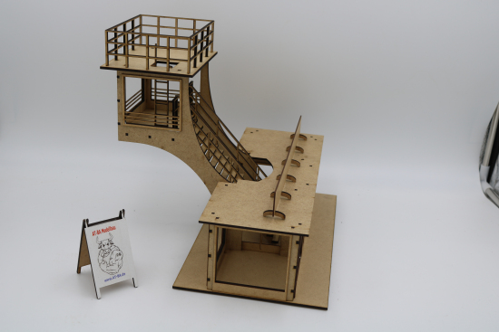 Preview: AT-BA Kontrollturm 305 x 255 x 275 LxBxH mm